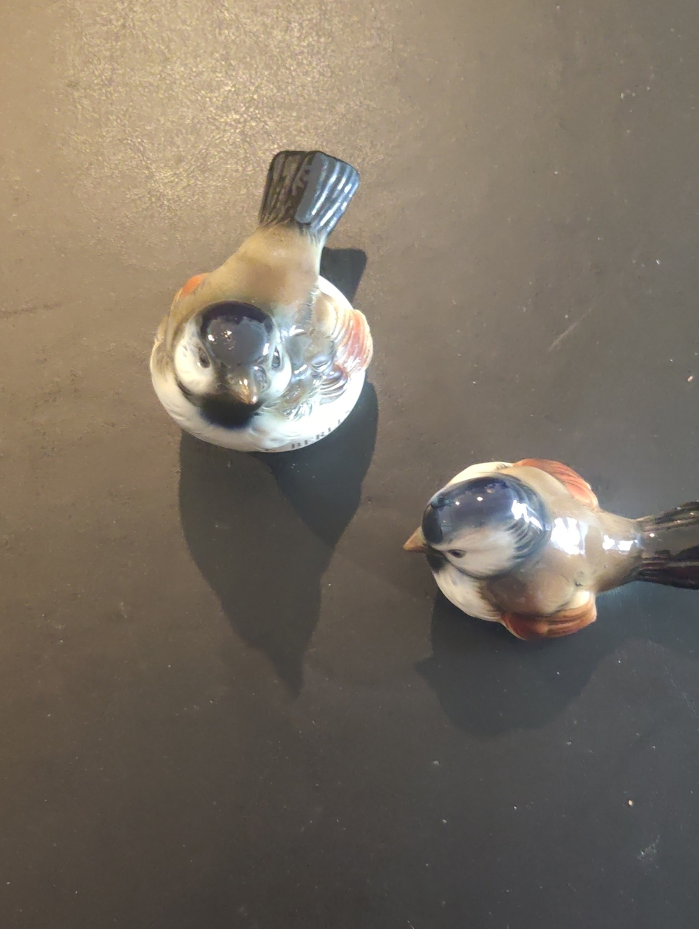 Vintage Two Goebel porcelain Sparrow Figurines from West Germany...